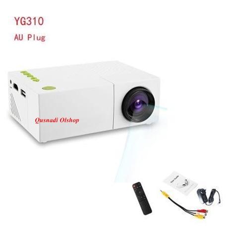 Infocus Mini Portable YG310 LCD Proyektor Bioskop Rumah PC Laptop CVBS USB SD HDMI 400 Lumens 1080 P LED Rumah Cinema TV Proyektor untuk Home Teater Notebook Ponsel Pintar Android Termurah dan Tercanggih Elektronik Rumah Bioskop Super