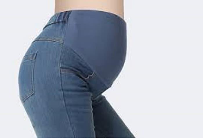 Fashion _ Celana Jeans Stretch Ibu Hamil - Celana Hamil Jeans - Jeans Materna