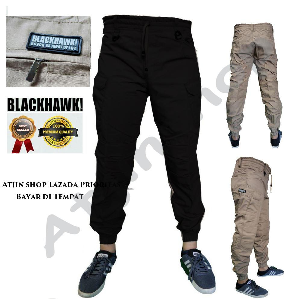 TjinCollection-Celana Tactical JOGER Blackhawk Panjang PDL Kargo Long Pants [KREM - ABU- HITAM-BIRU]