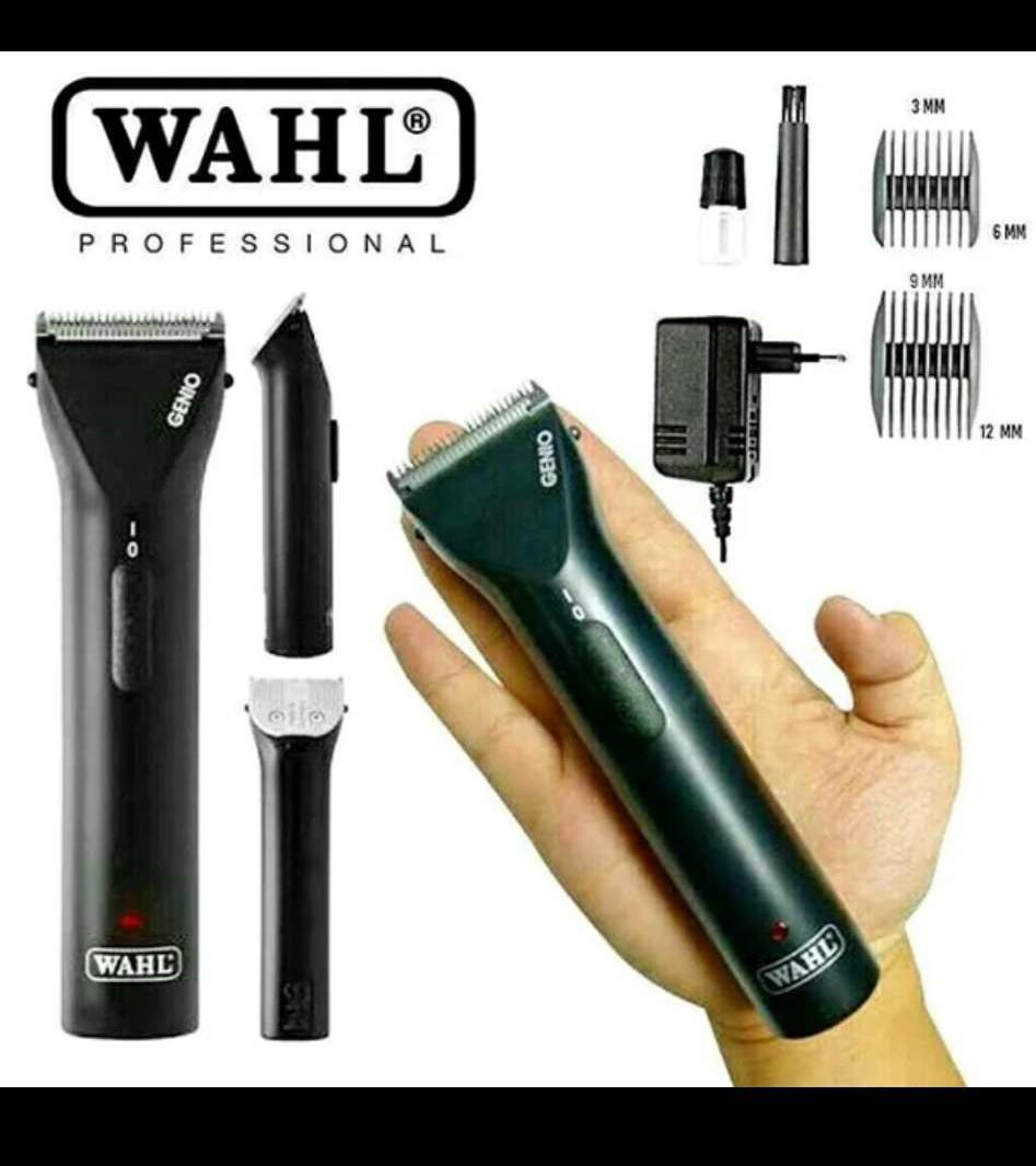 wahl original genio trimmer charger alat mesin cukur cas lisrik tanpa kabel bukan legen megic detailer artist