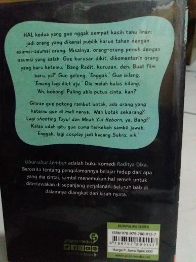 novel UBUR UBUR LEMBUR karya RADITYA DIKA.