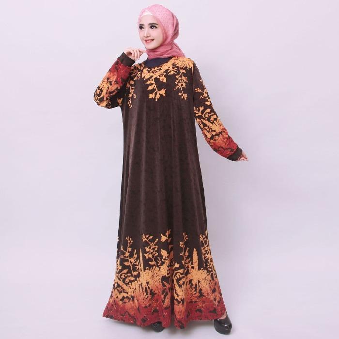 Baju Gamis Wanita Gamis Jumbo Jersey Korea 4L 6751