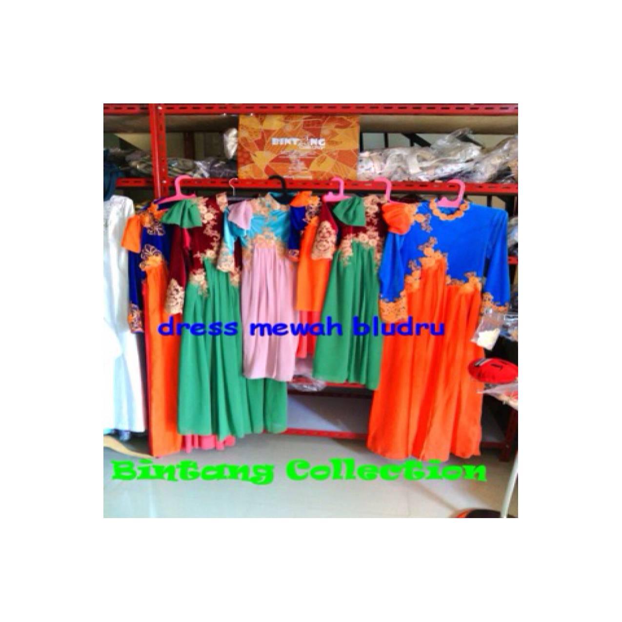 sale dress gamis glamour wanita muslim gamis bludru original