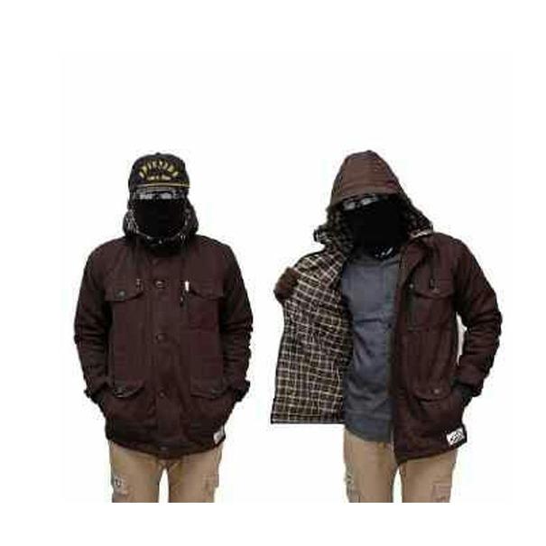 Ispro Jaket Parka Pria Model Terbaru - Coklat