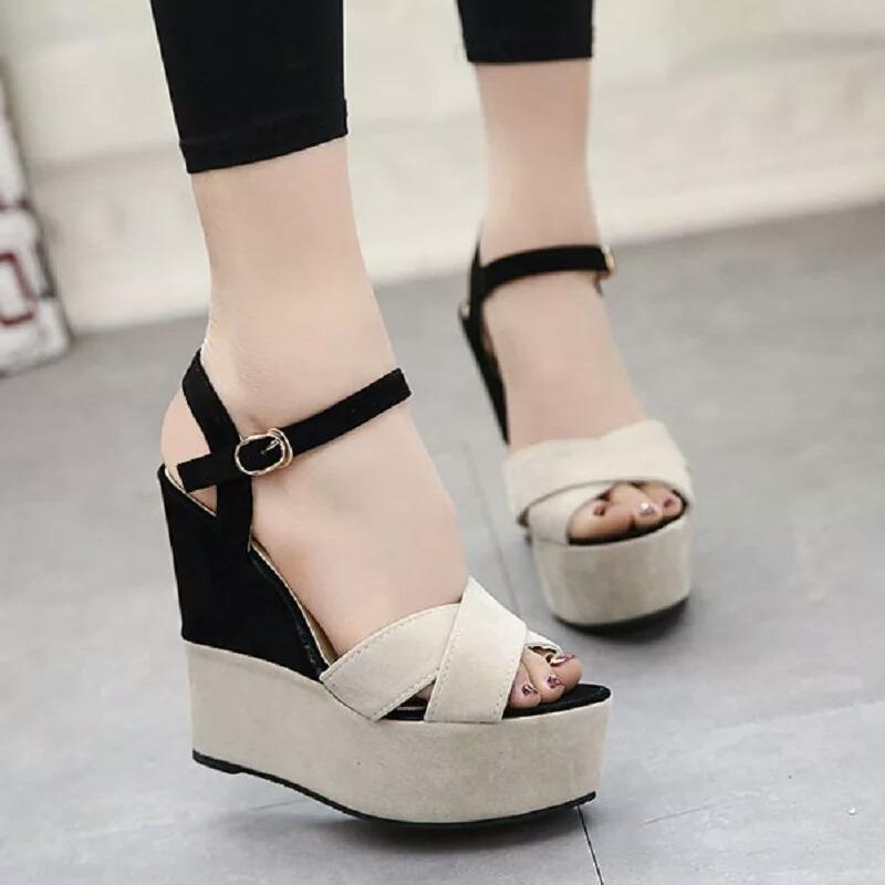 WEDGES TERLARIS MURAH CANTIK GWS-813 CREAM
