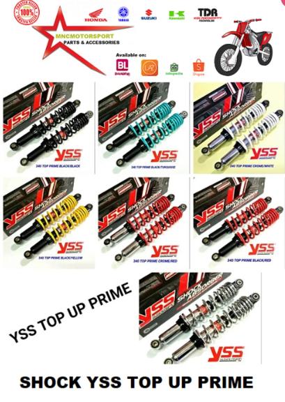 Shockbreaker New YSS Top Up Prime Size 340 Mm Supra 125 - Karisma - Supra Fit New Original Thailand