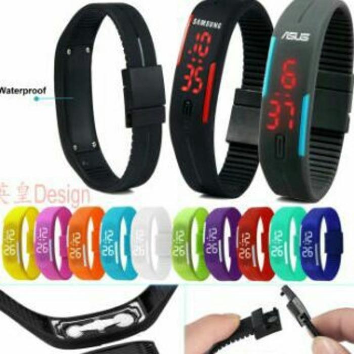 Jam Tangan Import Gelang ADIDAS/ NIKE/ PUMA TVG Digital Led HITAM