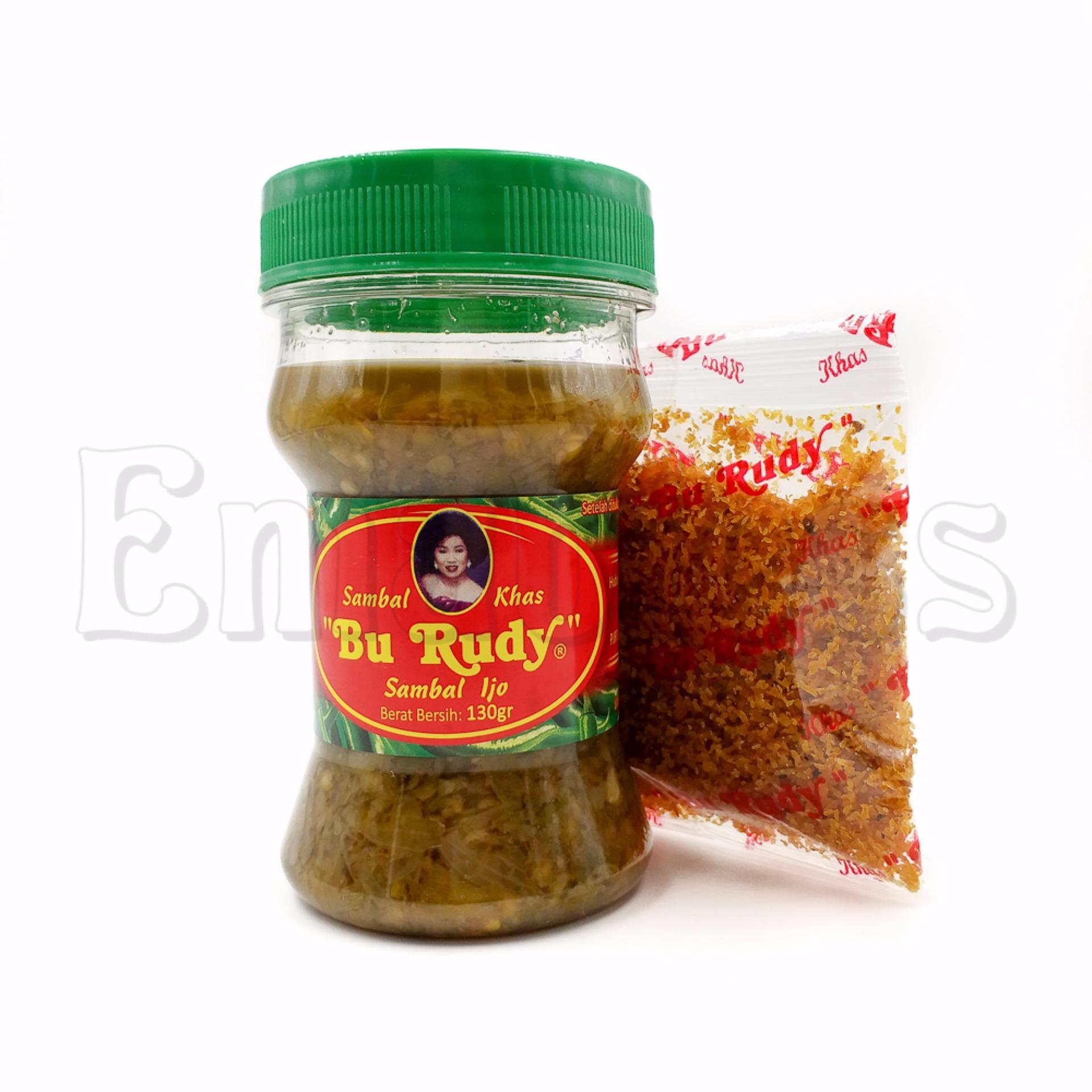 Sambal Ijo Bu Rudy + SERUNDENG Sachet + Segel Plastik dan Bubble Wrap