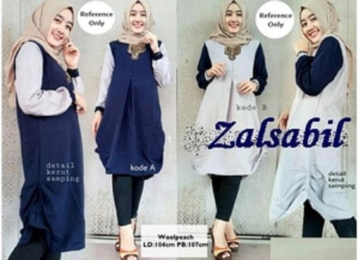 Termurah terlaris Jual ZALSABIL BLOUSE Terbaru / atasan / baju muslim