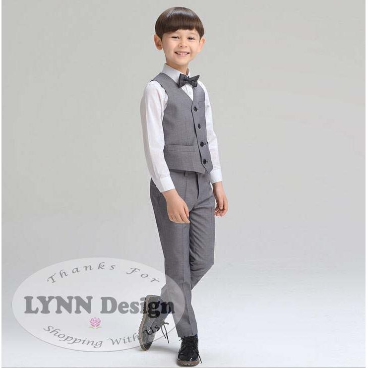 Lynn Design - Setelan tuxedo jas ABU / NAVY BIRU formal anak cowok/ laki laki 2- 11 tahun