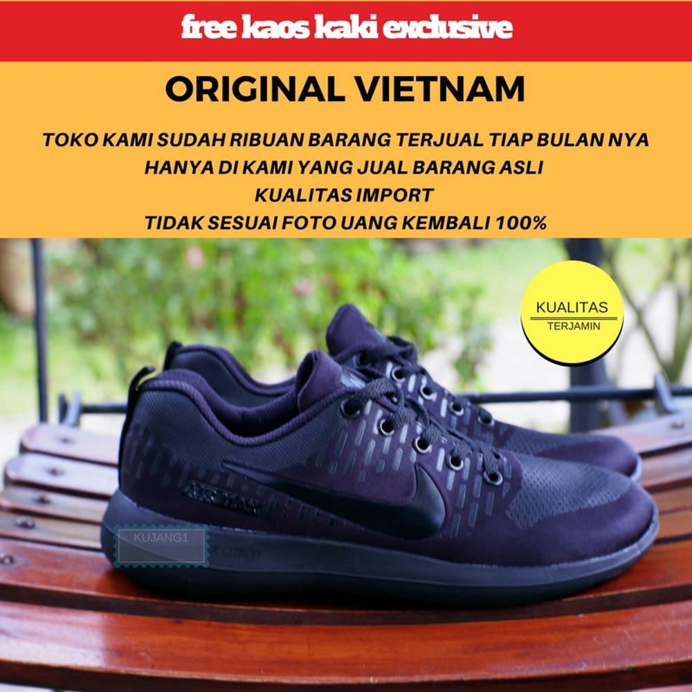 Jual Sepatu Full Black Nike Max Jogging Fashion Pria