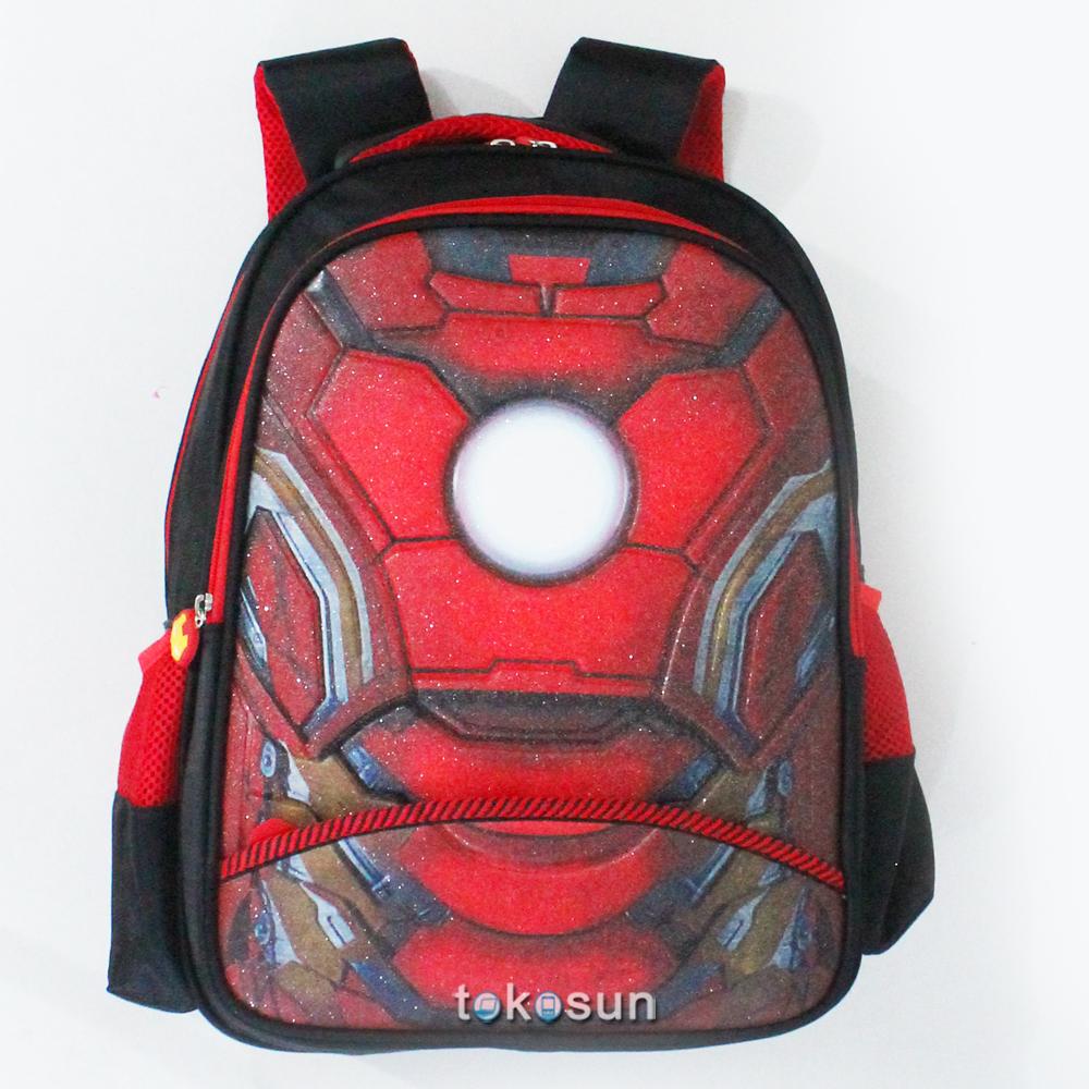 Tas Ransel Bentuk Badan IRON MAN 3D 2K Anak Sekolah SD