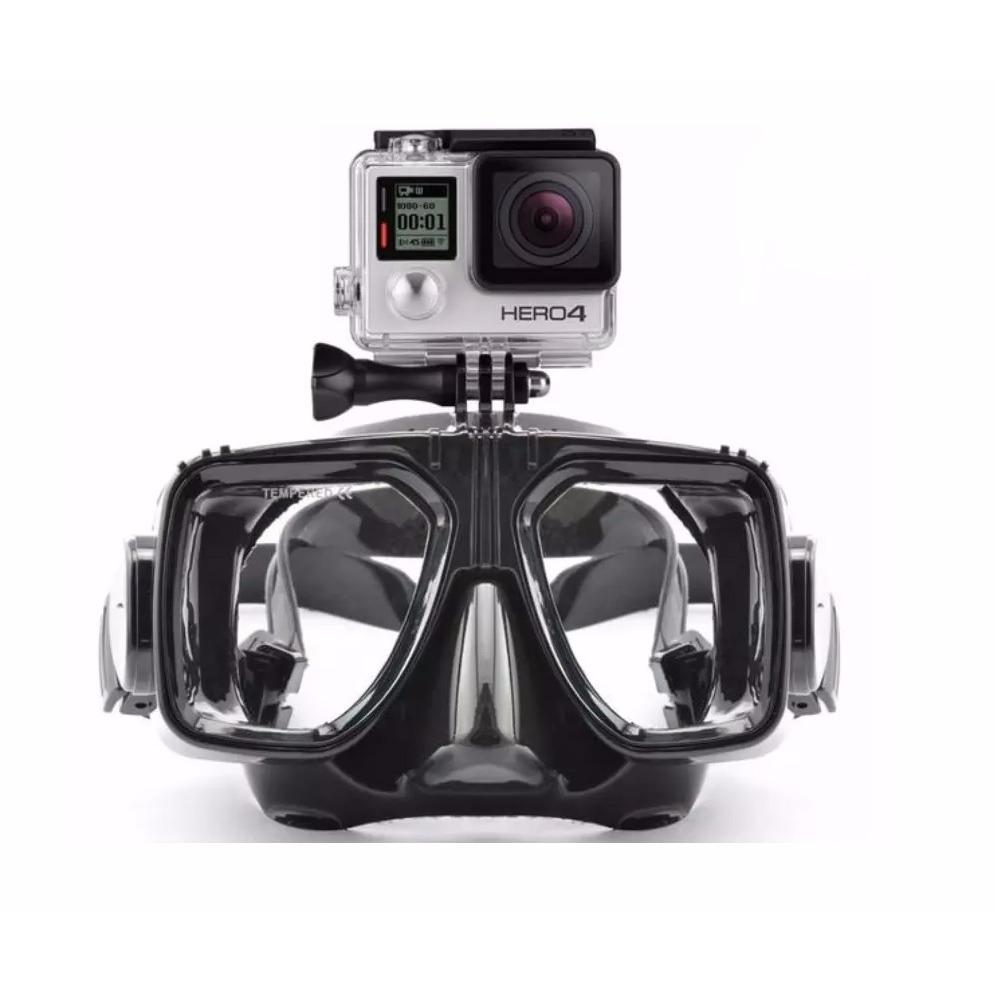Xiaomimi Anti-Fog Diving Swimming Goggles Glasses For GoPro / Xiaomi Yi / Xiaomi Yi 2 4K / SJCAM - Black Hitam - Xiaomi Mi Kacamata Kaca Mata Selam Renang Anti Fog Embun Kamera Go Pro Xiaomiyi