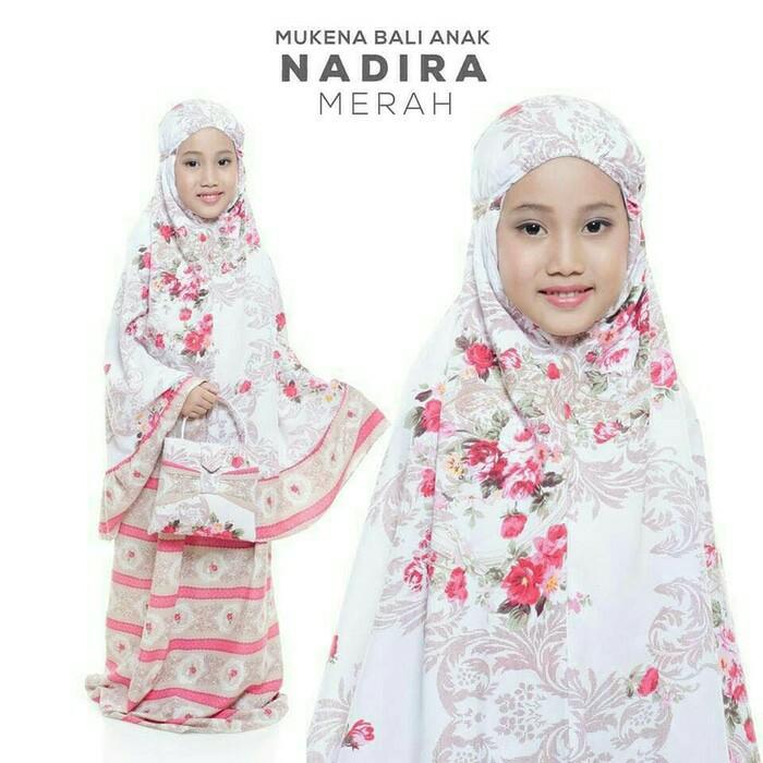 Terbaru Auraa_Shop Mukena Katun Rayon Nadhira Anak Mukena Dewasa Fashion Muslim Murah ()