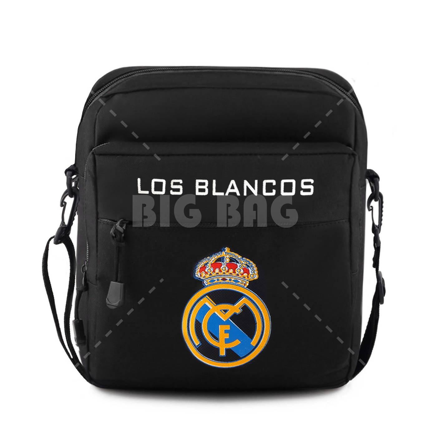 Tas Selempang Bola Pria Real Madrid C.F - Los Blancos Men Soccer Editions - Black