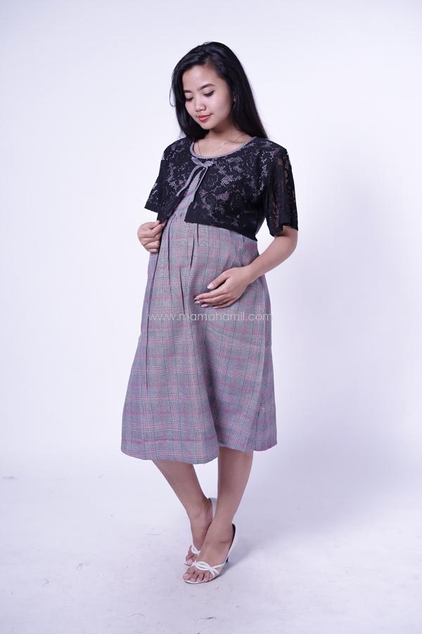 Dress Hamil  Menyusui Brokat Natasya Baju  JUMBO  BIG SIZE  