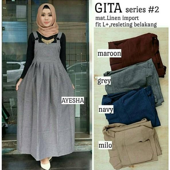 Baby Talk Club Gita Rok Overall Maxxi Overall Wanita Only Overall Tanpa Inner - Baju Atasan Wanita Overall Wanita Muslim Bahan Supernova Baju Muslim Wanita Dress Lebaran Pesta Kondangan Gamis Super Murah Untuk Remaja Overall Muslim Kekinian Hits