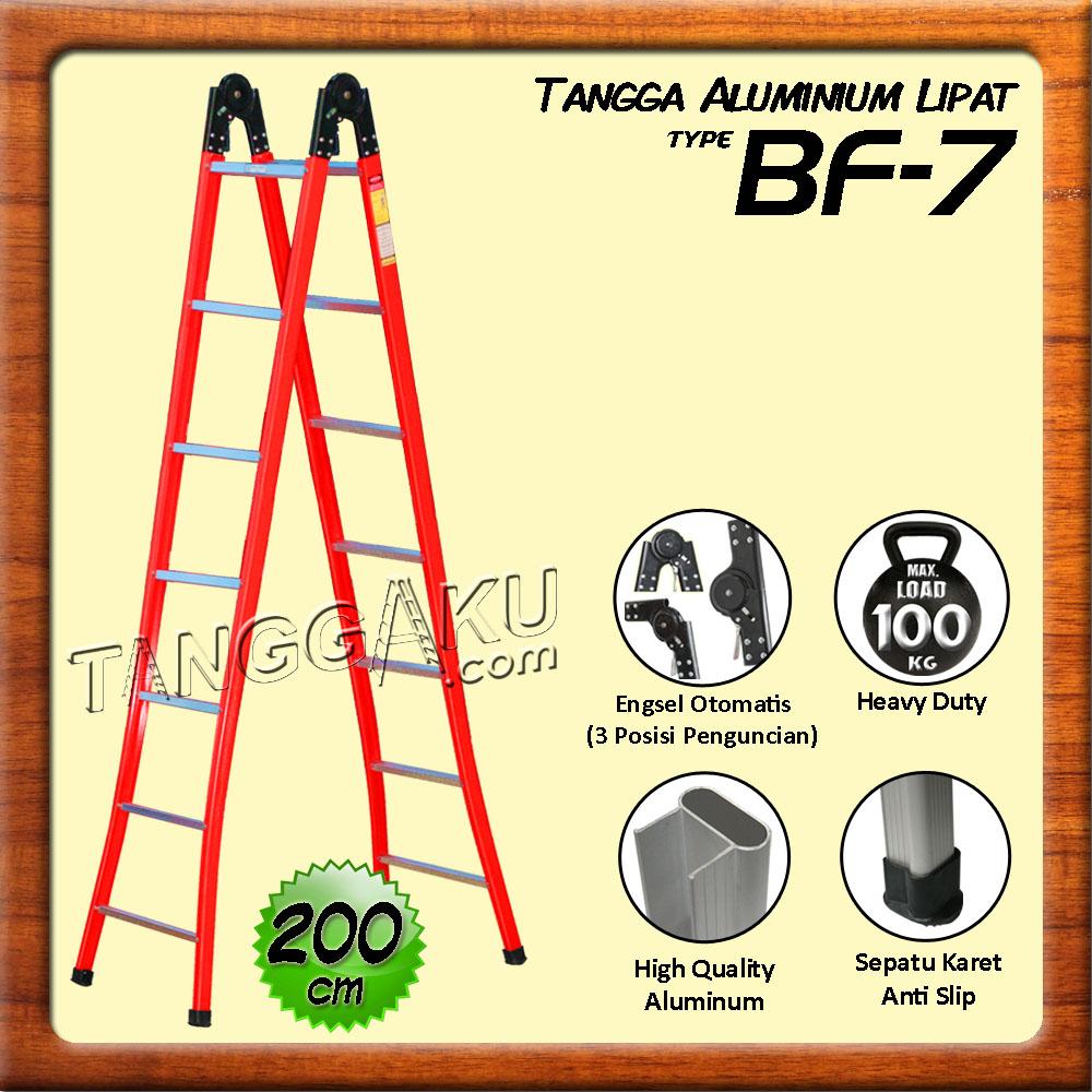 Glory Home Tangga Aluminium Lipat Engsel Otomatis 200 cm