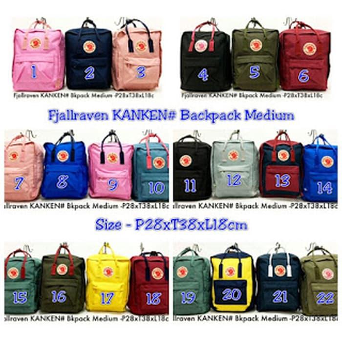 TERLARIS!!! Tas Ransel Fjallraven Kanken Classic - Klasik Medium IMPORT - eAm4jG