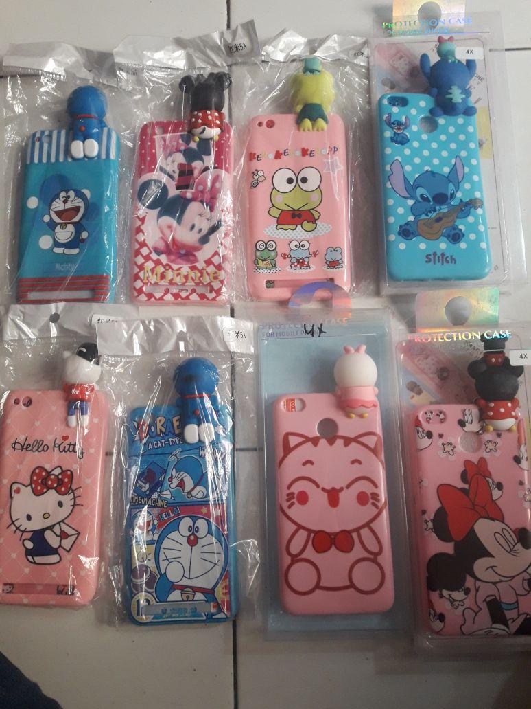 case boneka intip xiaomi redmi 5a softcase karakter terbaru free tempered glass yg senada
