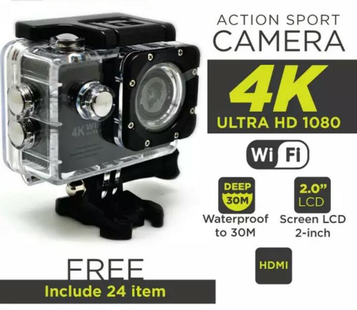 Kamera Sport Action Camera 4K Ultra HD/ GoPro wifi/Kogan Terlaris di Lazada