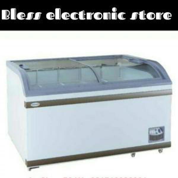 CHEST FREEZER SANSIO SAN-508-F SLIDING GLASS DOOR CURVED PEMBEKU NEW