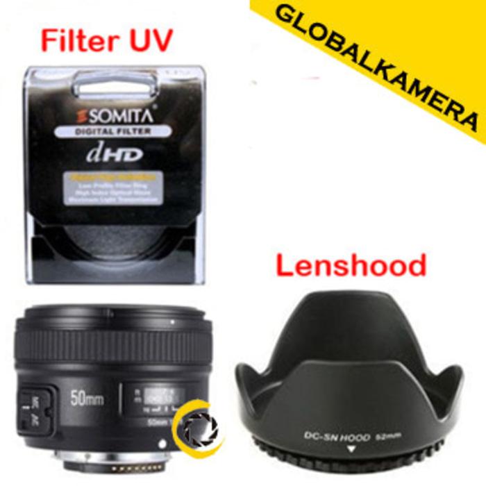 YONGNUO YN 50mm F1.8 For Nikon AF-S (Auto Focus) PAKET HEMAT