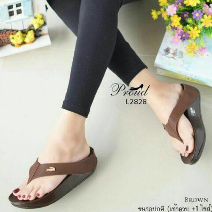SANDAL JEPIT LACOSTE TAN 02