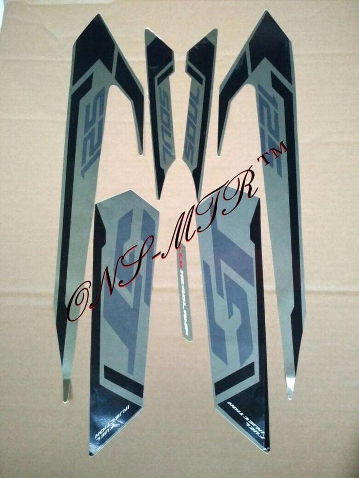 Aksesoris motor nmax/Aksesoris motor vario 150/Aksesoris motor beat/Aksesoris motor vario 125/Aksesoris motor yamaha nmax/Aksesoris motor vixion sticker soul gt 125 / striping soul gt 125 injeksen tahun 2016