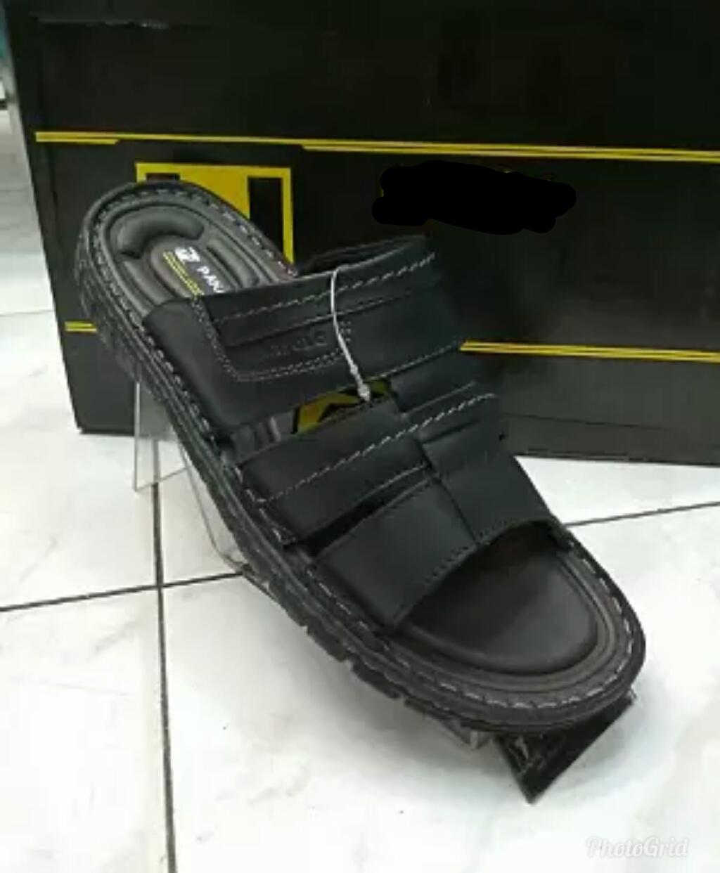 Sandal Kulit Pakalolo 0726 - Black