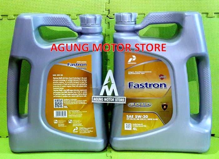 Oli Mesin Mobil / Motor Matic Fastron Gold 5W/ 30 galon (4 Liter)