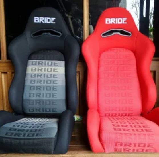 Jok Racing Bride Gradasi Hitam - Seat Racing - Bride Gradasi