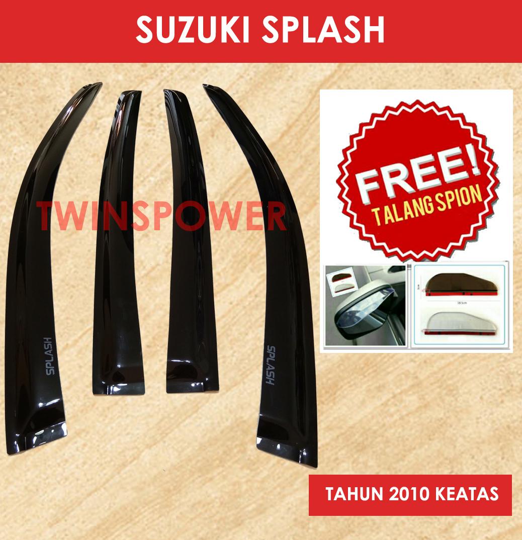 Talang Air Mobil Suzuki Splash + FREE Talang Spion 