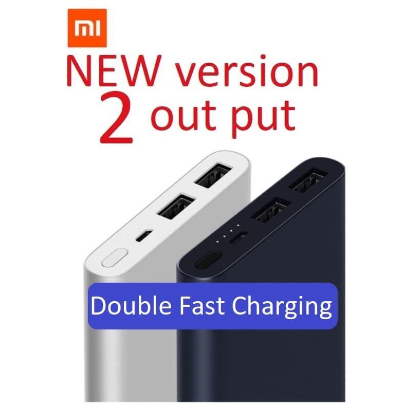 Xiaomi Mi NEW Power Bank pro2 10.000mAh 2 Fast Charging - DUAL OUTPUT - HITAM