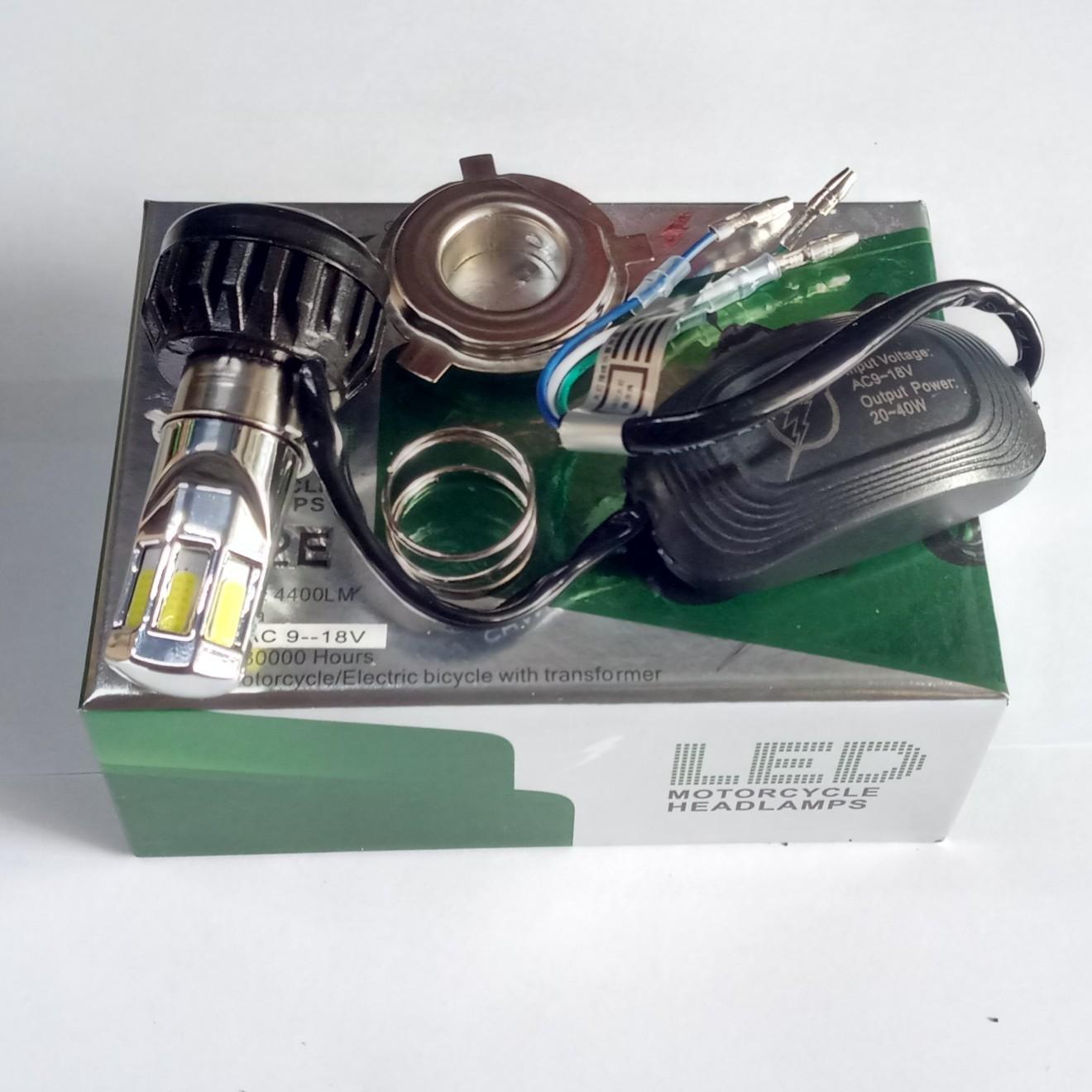 Lampu led motor H6 dan H4 Enam sisi AC DC RTD