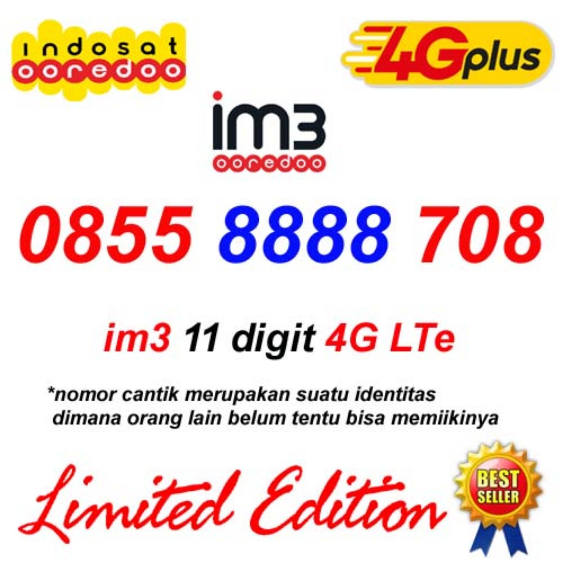 Digit 0855 8888 676 Kartu Perdana Nomor Cantik Ooredoo 4G LteIDR169000. Rp .