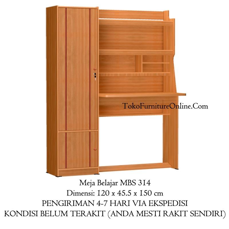 Meja Belajar Kerja Kantor Kuliah Sekolah Laptop Komputer MBS 314