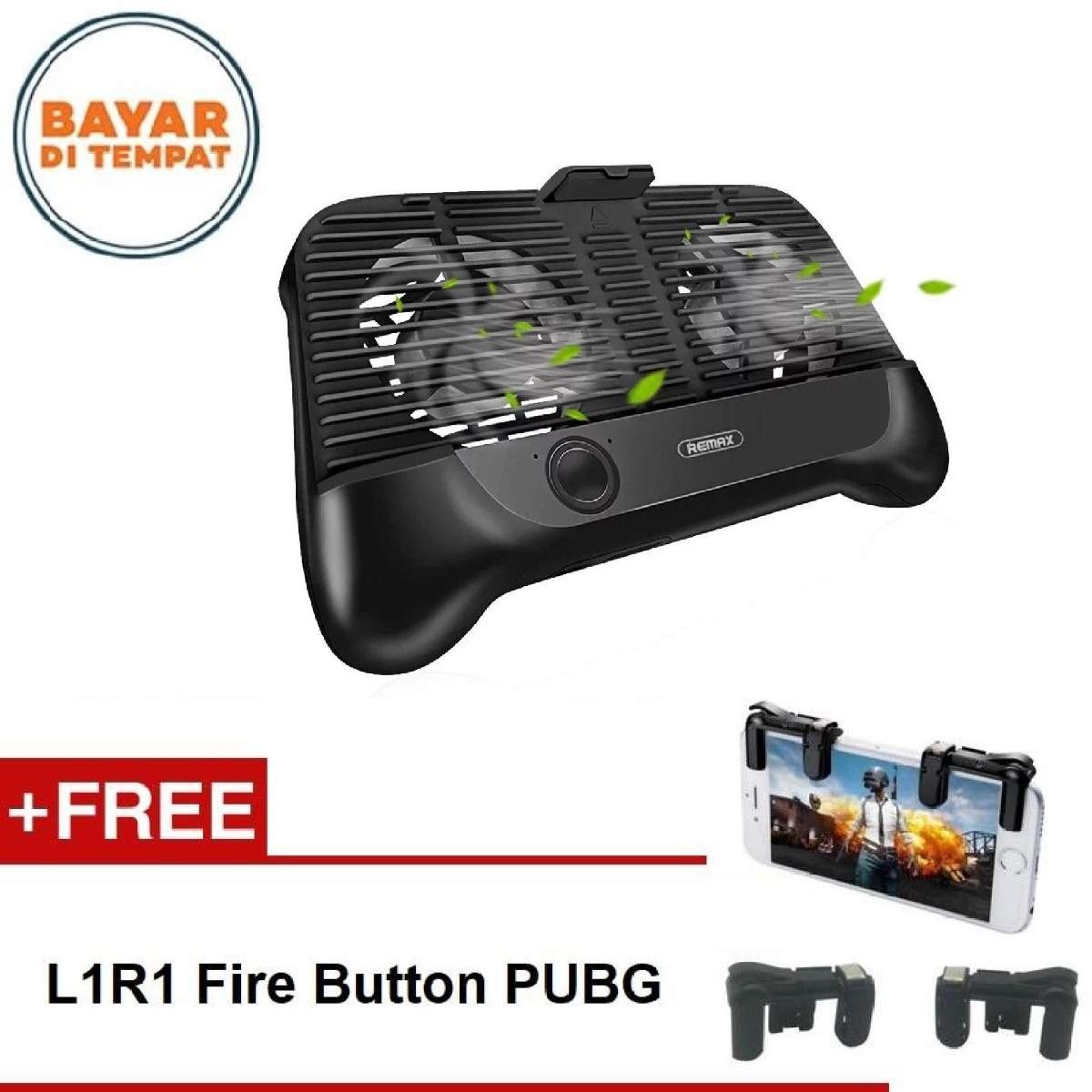 Remax Smartphone Cooling Gamepad RT-EM01 Stand Pad Handphone for Mobile Legend, PUBG, AOV, Free Fire