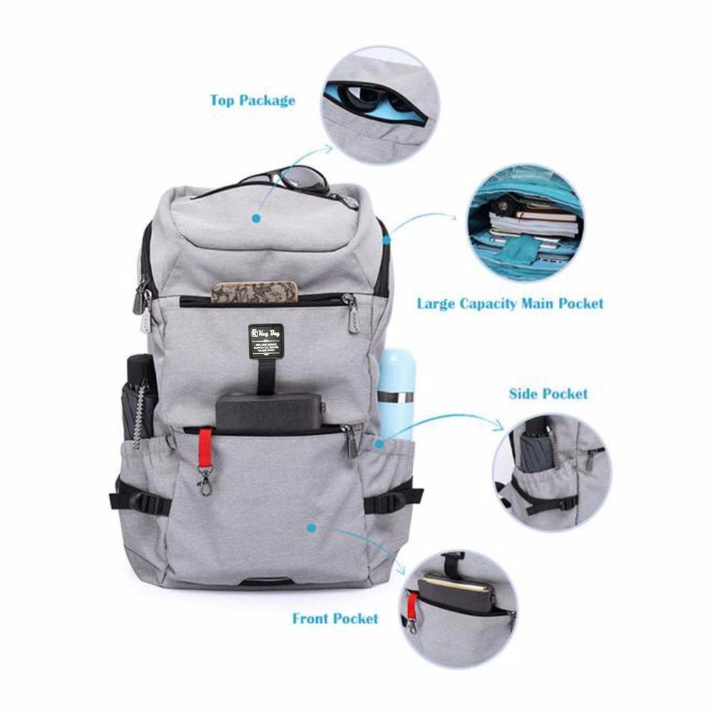 TAS RANSEL PRIA TAS RANSEL WANITA ORIGINAL KEY BAG TAS LAPTOP ANTI MALING USB PORT CHARGE TAS ANTI AIR SC 002 HITAM RAINCOVER