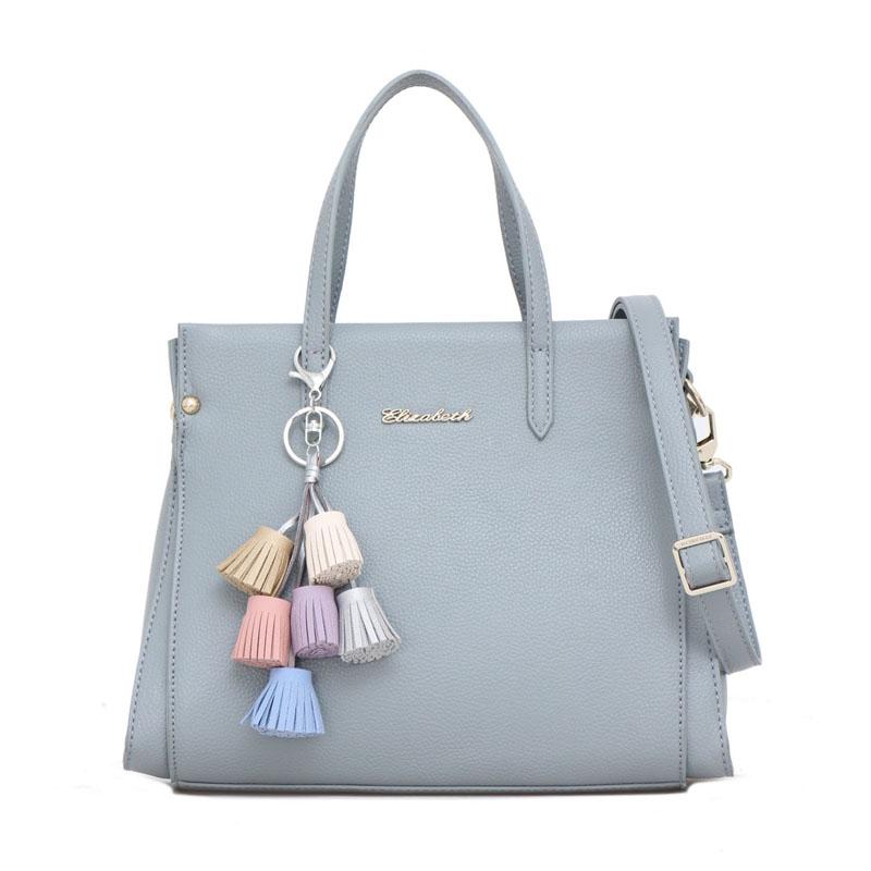 Tas Wanita Elizabeth Bag Indira Handbag Biru Muda