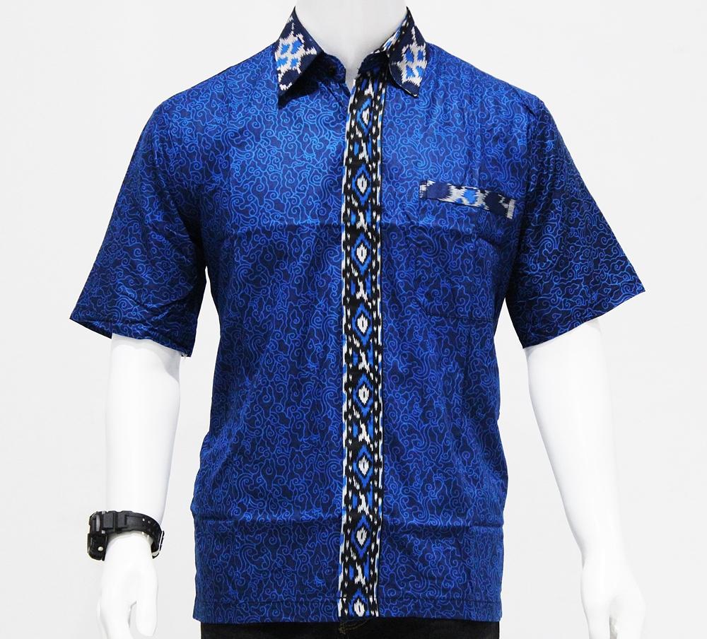 BATIK PRIA - BATIK PEKALONGAN - KEMEJA BATIK PRIA LENGAN PENDEK 024