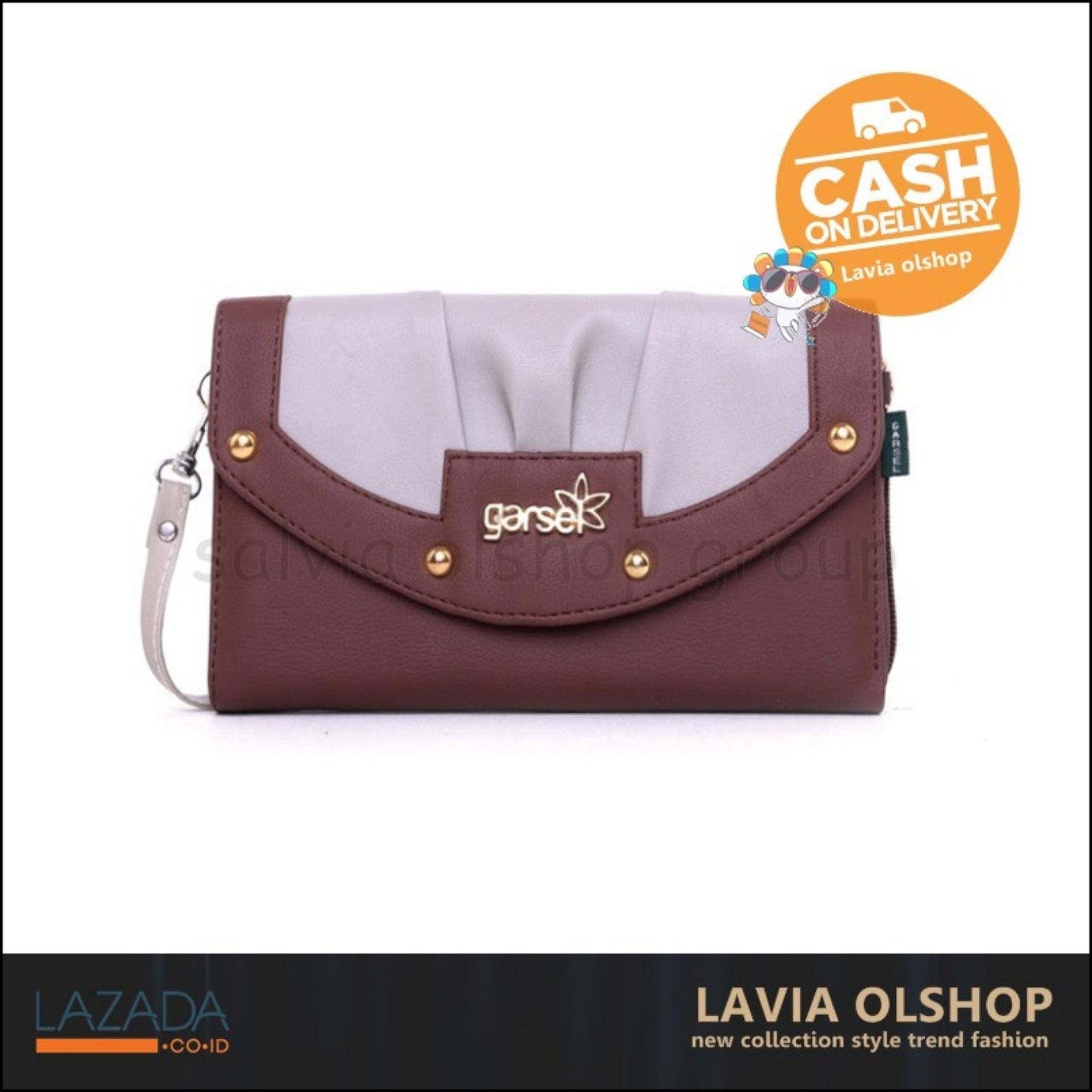 Fashion Dompet Wanita  Lucu Dan Modis Model Terbaru DND 6025 - Coklat
