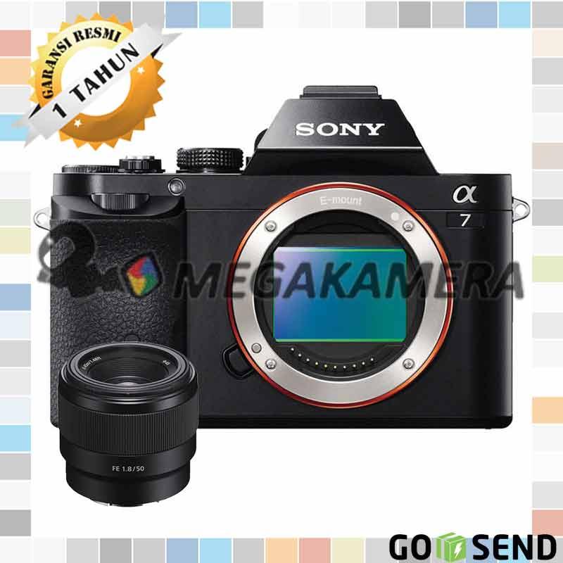 Sony Alpha A7 Kamera Mirrorless + Lensa FE 50mm f 1.8