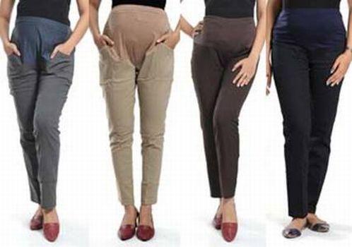 Celana Kerja Hamil Formal - Santai Bahan Katun Stretch