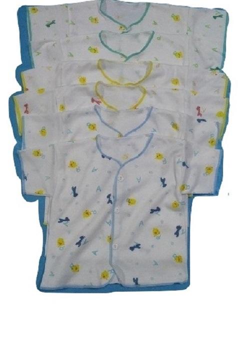 Baju Bayi Lengan Pendek Tanaka SNI 0-6 Bulan (1Lusin / 12Pcs)