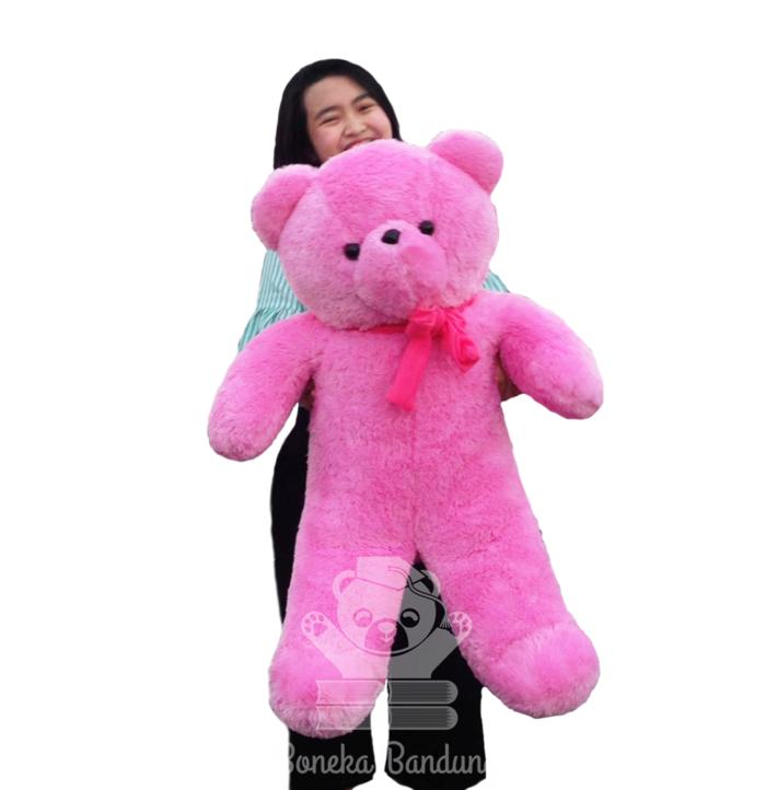 boneka beruang jumbo v2 full rasfur lembut boneka bandung teddy panda