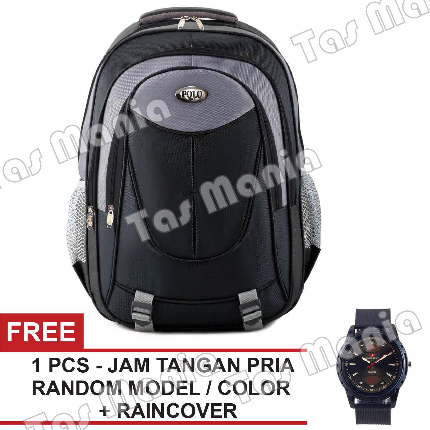 Tas Ransel Pria Polo USA Jackspade CLR Dailypack Tas Laptop Backpack + Raincover FREE Jam Tangan Promo Diskon Polo Classic Milano Real Polo Power Original Alto Eiger Bodypack Consina Xiaomi Asus Palazzo Polo Team Tas Kuliah Termurah Terlaris Best Seller
