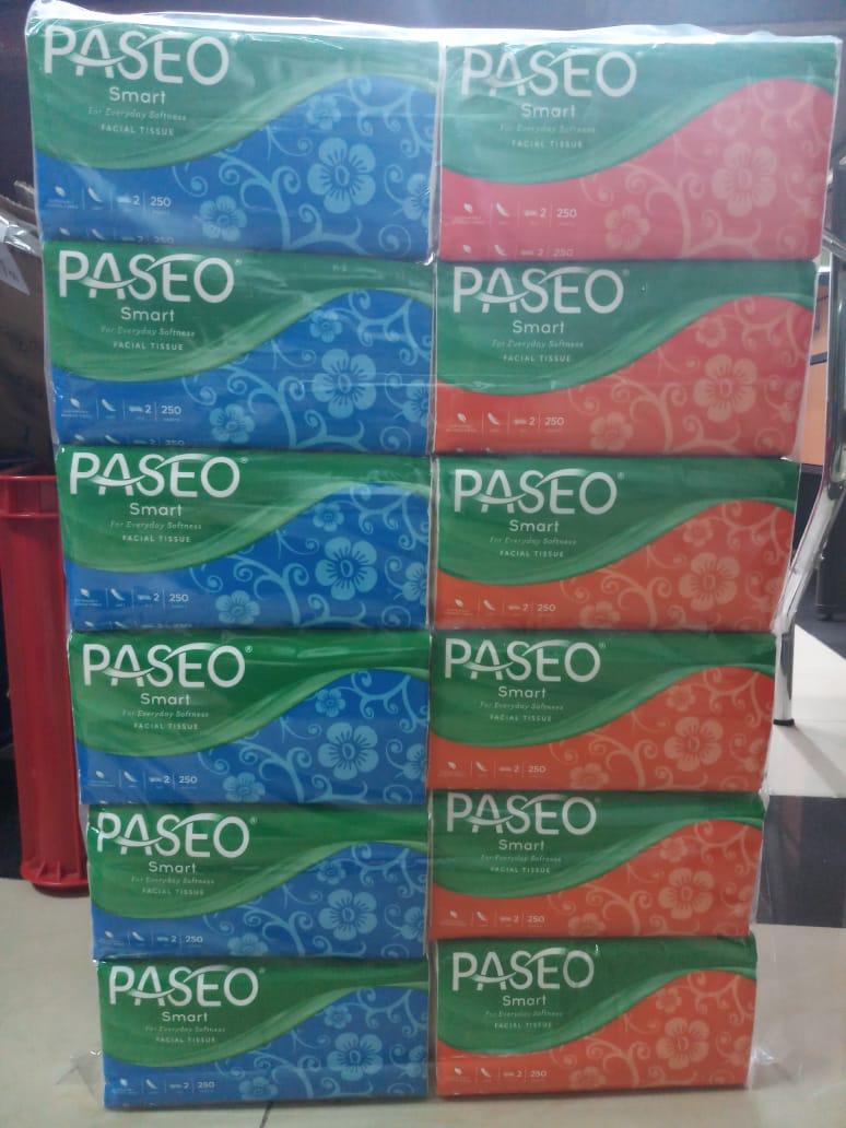 PAKET HEMAT !!! 12 Pcs PASEO Original Tisu Tissue Smart 250 sheets 2 ply ( ISI 12 PCS )