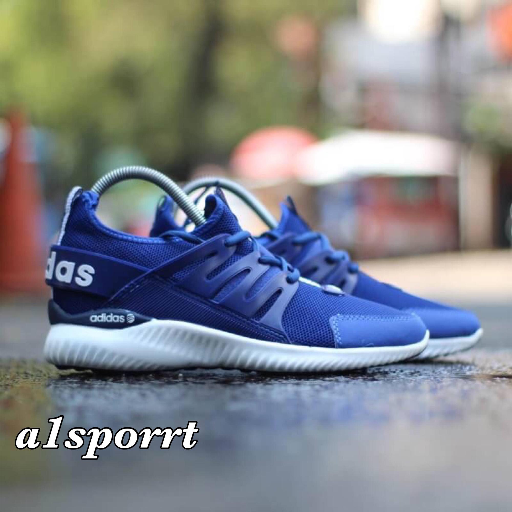 Sepatu Murah Alphabounce Tubular Premium Warna Navy Putih