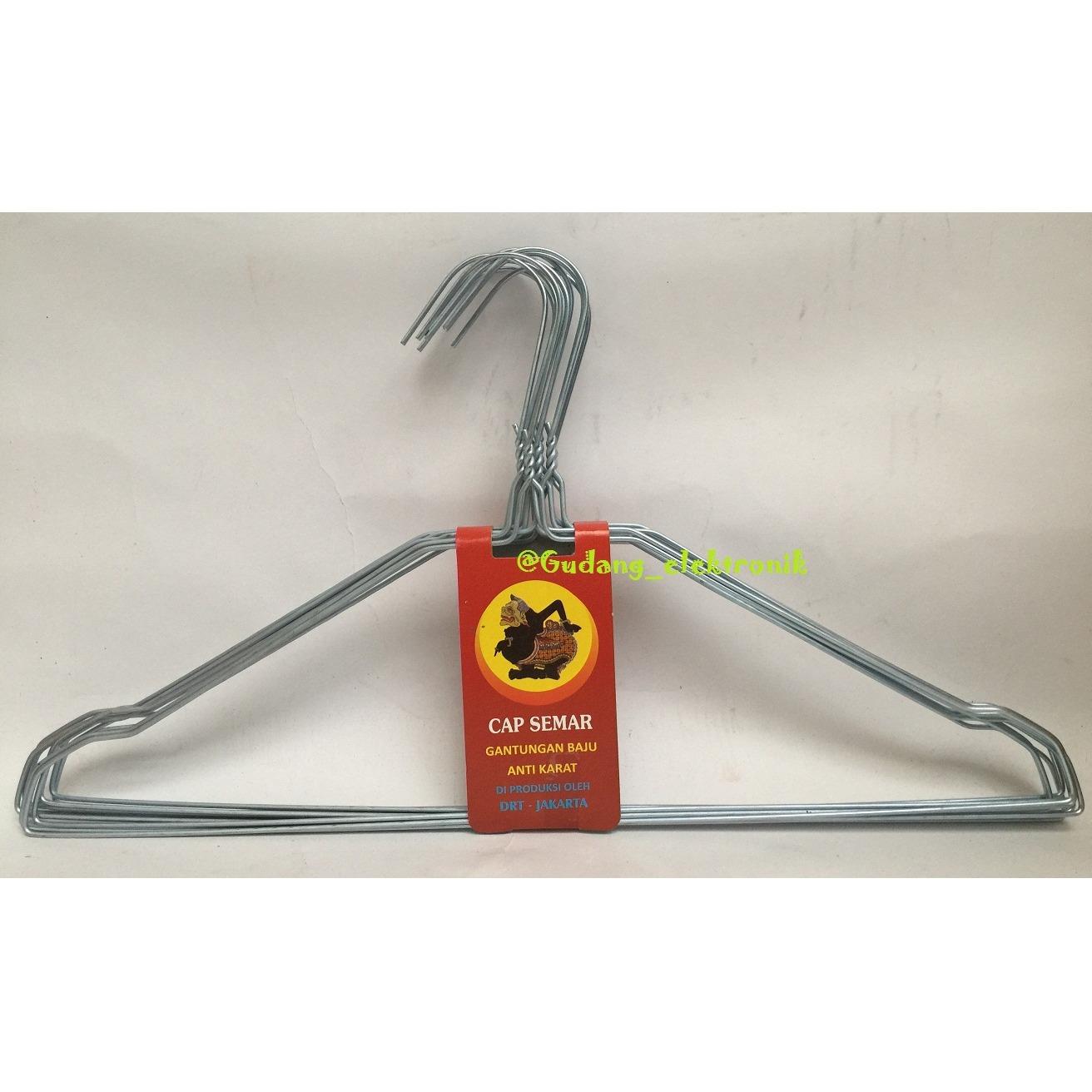 Cap Semar Hanger Kawat stainless steel polos - 10 pcs